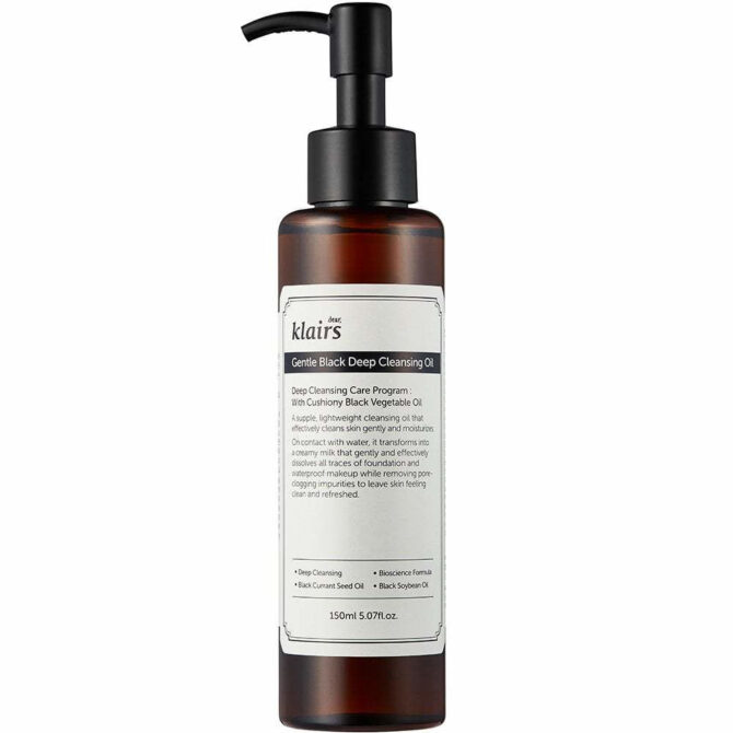 DEAR KLAIRS Gentle Black Deep Cleansing Oil